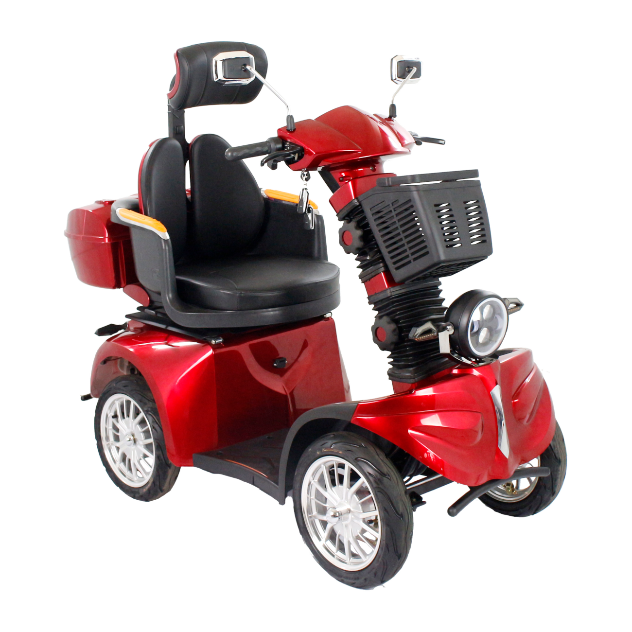 GIO Tron PRO 4-Wheeled Smart Mobility Scooter - Red
